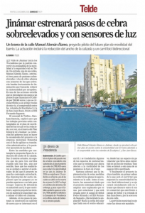Pasos de cebra con sensores de luz
